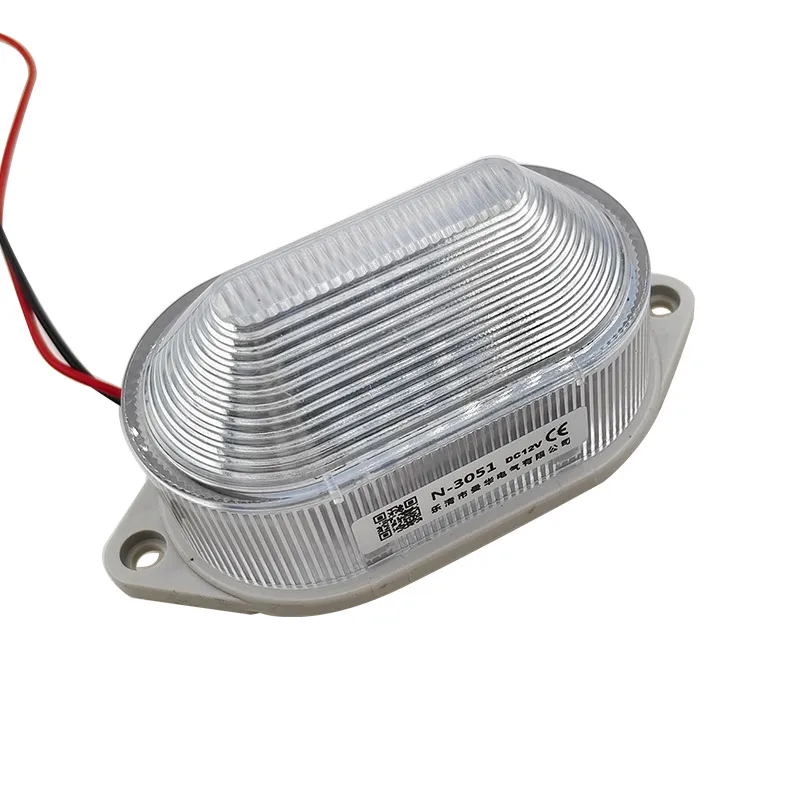 Luz de advertencia de señal estroboscópica LED roja y azul de doble Color, lámpara indicadora de N-3051, luz intermitente pequeña para alarma de seguridad, 12V, 24V, 220V - imagen 3