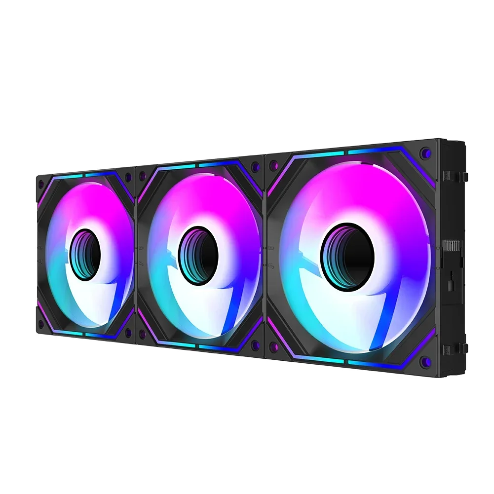 Wovibo 120mm Uni Ventilador inalámbrico PWM 4PIN Ventilador RGB PC caja de ordenador enfriador 12cm 5V ARGB Ventilateur Aura Sync - imagen 4