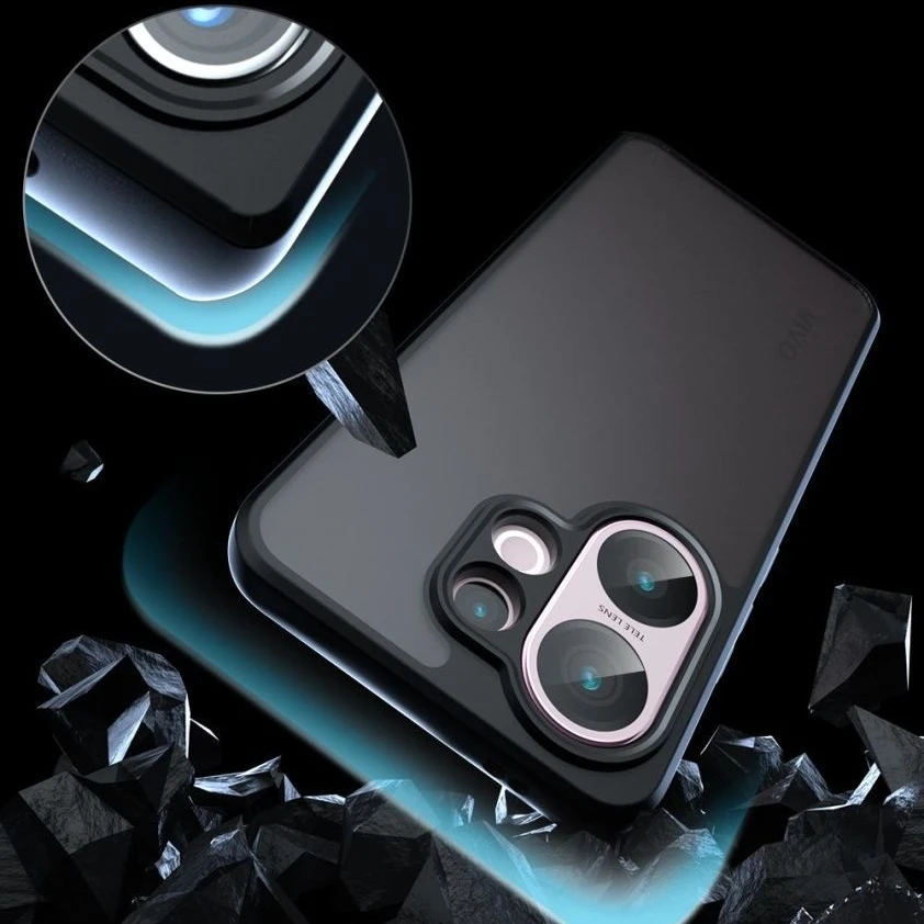 Para Vivo V60 funda Vivo S30 V60 Fundas funda mate transparente PC a prueba de golpes TPU borde transparente funda trasera para teléfono Vivo V60 - imagen 5