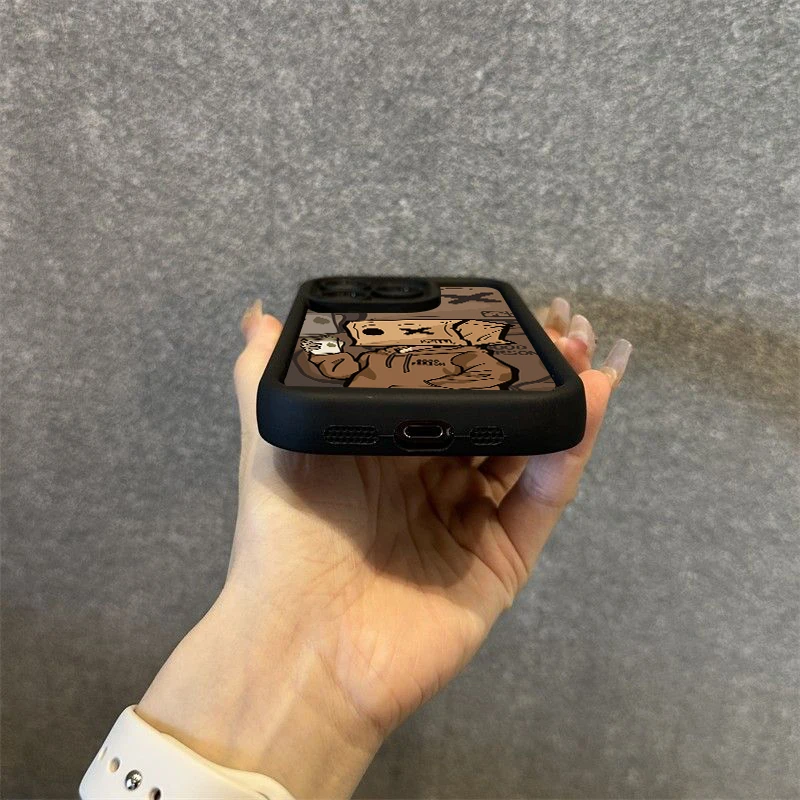 Funda de teléfono de silicona con diseño de hombre y caja de dibujos animados para iPhone 17 16 15 14 13 12 11 Pro Max 16 Plus 16E, funda suave de TPU a prueba de golpes - imagen 5