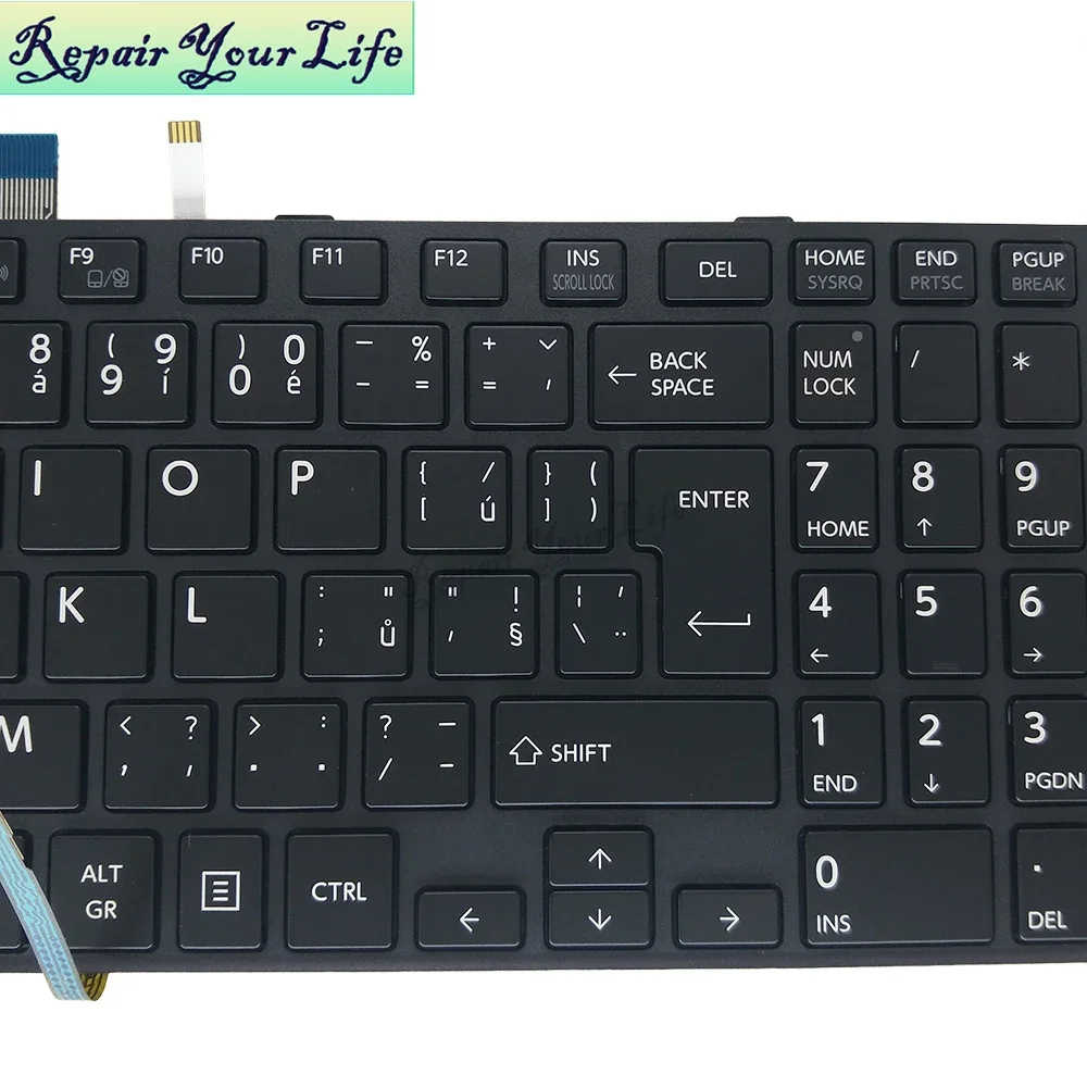 Teclado retroiluminado checo hebreo para Toshiba R50-C Z50-C tecra A50-C 1KC 1XC A50-C-290 179 C1510G83C000GL5HE G83C000GL5CZ Light nuevo - imagen 4