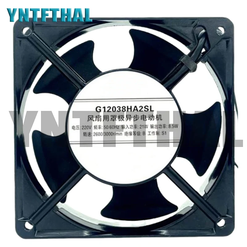 Nuevo para G12038HA2SL 220V 21W/8,5 W 120*120*38MM 2600/3000r ventilador de refrigeración de gabinete de dos líneas