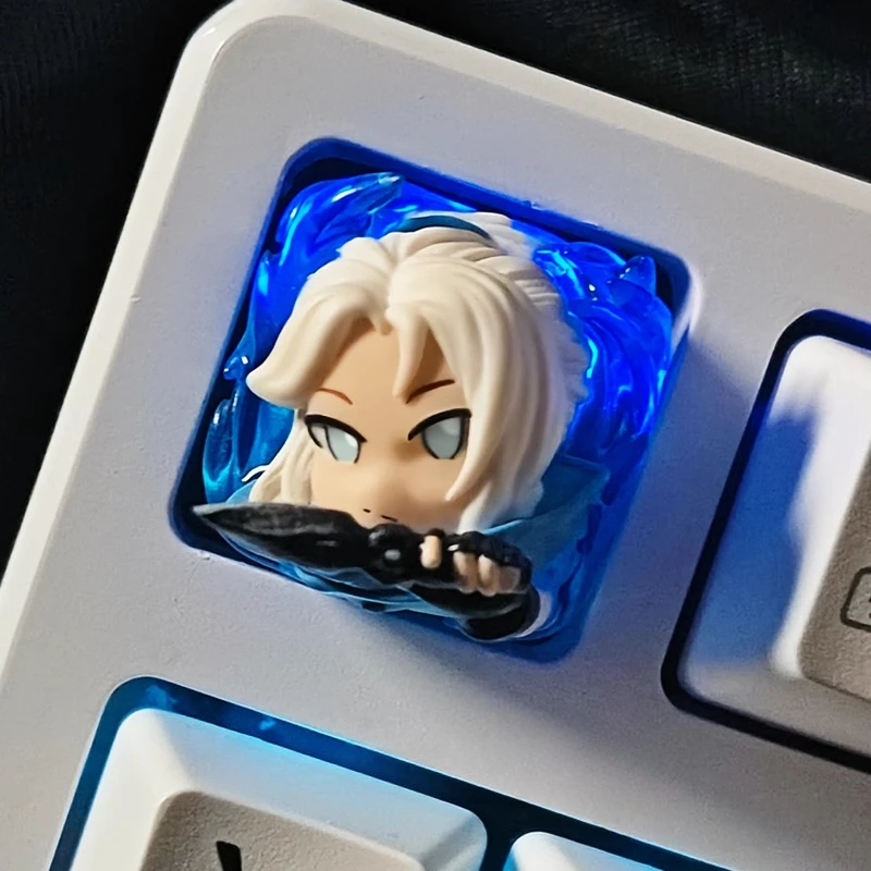 Teclas de Anime Varolant Jett figura personalizada multiacción con parte desmontable a mano tapas de resina teclado mecánico regalos - imagen 3