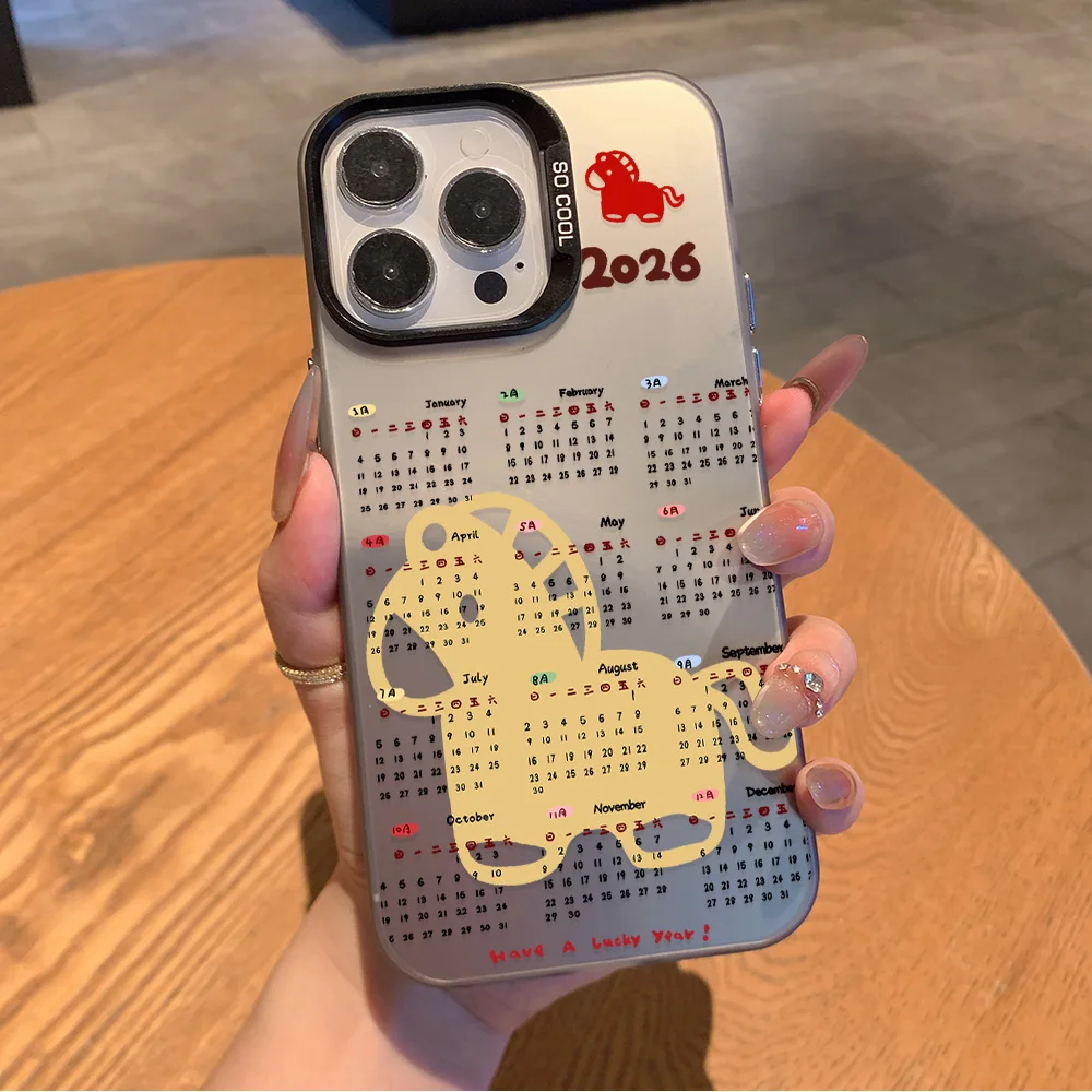 2026 nuevo calendario mate funda de teléfono para Oppo A6 F31 A5x A5 A3x A60 A79 A98 A78 A58 A38 A18 A57 A76 A36 A17 A94 A74 F29 Pro 4G 5G - imagen 4