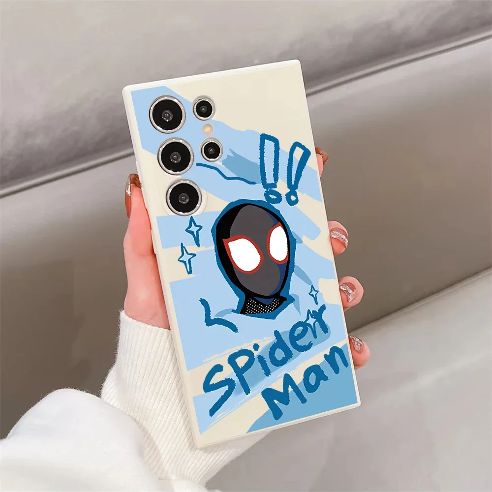 Funda de teléfono Marvel Spider man para Samsung Galaxy S25 Ultra S24 Ultra S23 FE S22 S20Plus A15 A35 A50 A51 A54 A55 A71 A72 A73 - imagen 4
