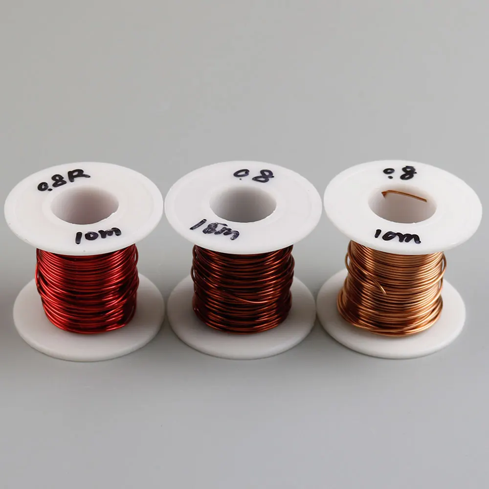 YuXi-alambre de cobre de alta temperatura, alambre esmaltado de poliuretano, QA-1-155, QZ-2-130, QA-1-130, 0,8mm, 10 metros por lote - imagen 3