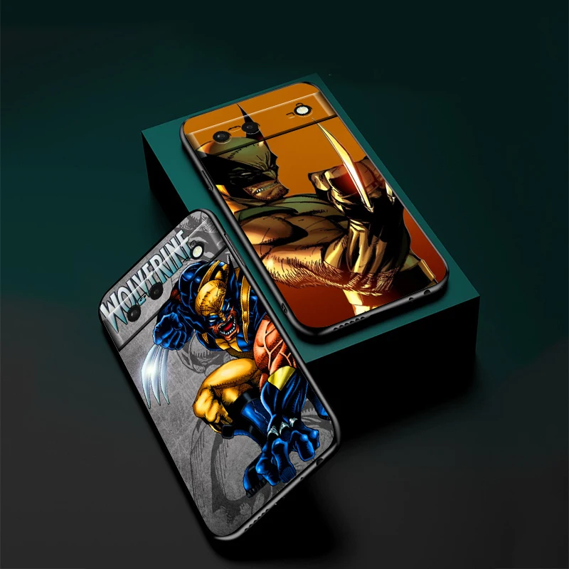 Funda de teléfono de Lobezno mutante de Marvel para Google Pixel 9, 8, 7 Pro, 6 Pro, 6A, 5A, 5, 4, 4A XL, 5G, Fundas suaves negras - imagen 4