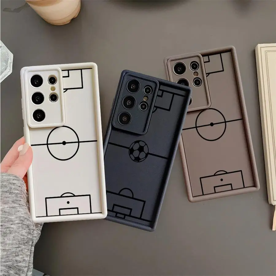 Funda de TPU suave de fútbol divertida para Samsung Galaxy S23 S24 FE S24 Note 20 Ultra S23 Plus S25 S25 Ultra S21 S20 S22 - imagen 5