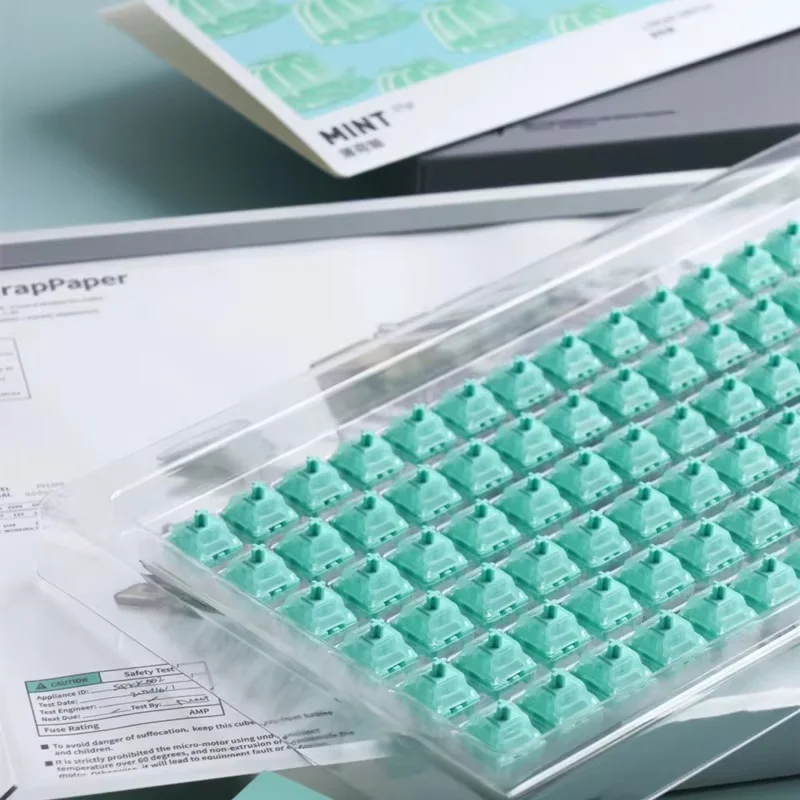 Gateron NuPhy Mint interruptor de fondo temprano lineal 37g 5 pines interruptores de teclado lubricado 21mm resorte interruptor de teclado mecánico - imagen 5