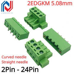 Bornes de Tornillo para PCB 5,08 mm – Macho/Hembra 2-5 Pines