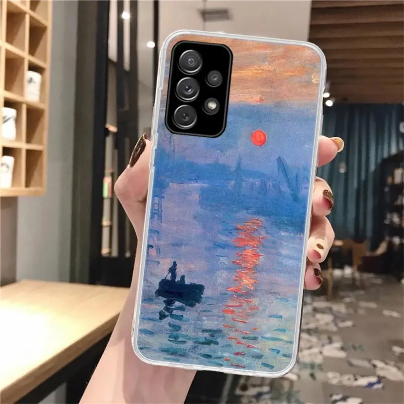 Funda de teléfono Claude Monet Garden Lotus Bridge para Samsung Galaxy A56 A55 A54 A53 A17 A16 A15 A14 A13 A36 A35 A34 A33 A26 A25 A24 A - imagen 3