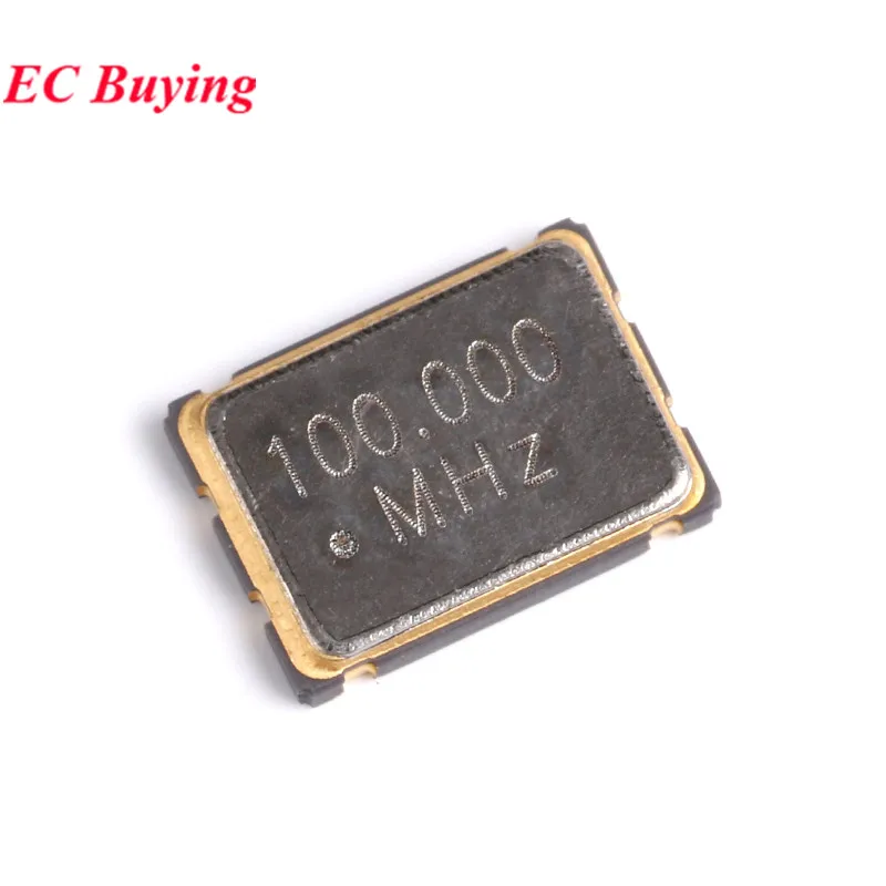 5 uds 5*7mm 7050 4Pin 8MHZ 10MHZ 11,0592MHZ 12MHZ 16MHZ 20MHZ 25MHZ 48MHZ 50MHZ 100MHZ 4,0696MHz SMD oscilador de cristal activo - imagen 2