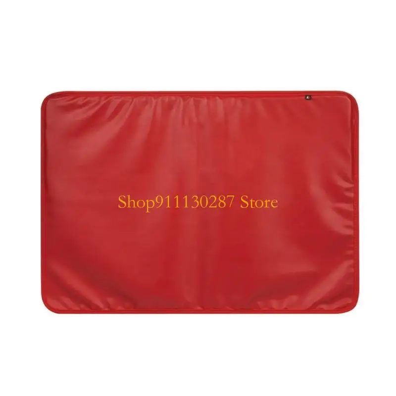 J1HC para pantalla PC 24 pulgadas, cubierta protectora antipolvo para funda, bolsillos traseros PU, todo incluido