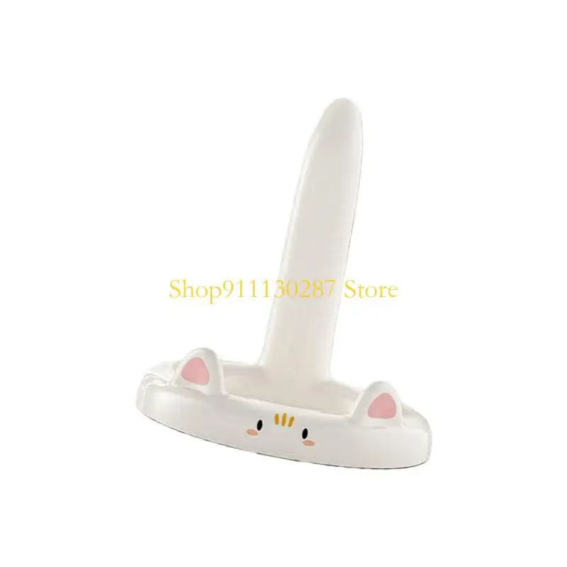 Soporte para teléfono J1HC con ángulos ajustables en forma gatos, organizadores escritorio portátiles para teléfonos 4 - imagen 3