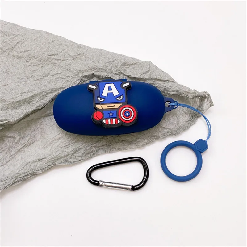 Funda de auriculares de dibujos animados de Marvel para 1 más ComfoBuds Pro, auriculares Blutooth de silicona, caja de carga, funda protectora con cordón - imagen 2