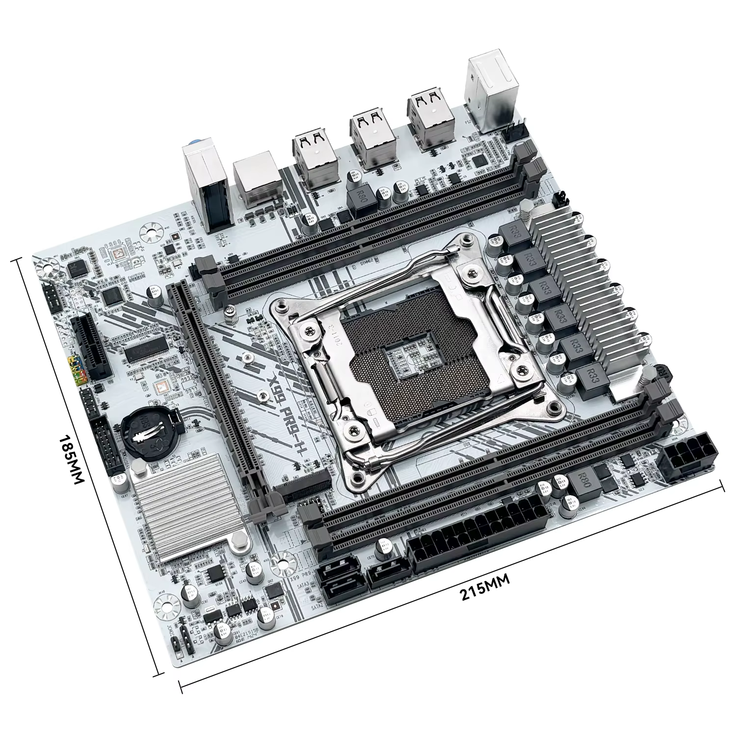 MACHINIST X99 Placa Base Xeon E5 2650 V4 DDR4 NVMe M.2 Blanco
