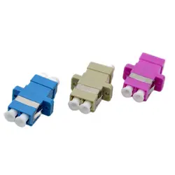 Adaptador Acoplador Fibra Óptica LC PC APC OM3 OM4 Dúplex Modo Único