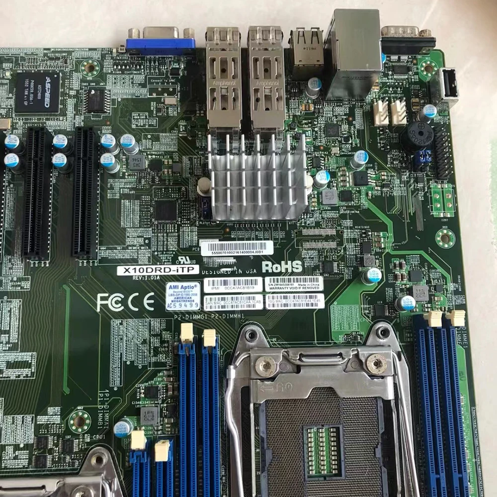 Para placa base de servidor Supermicro E5-2600 v4/v3 procesador familiar puerto dual 10G SFP + LGA2011 DDR4 X10DRD-iTP - imagen 4