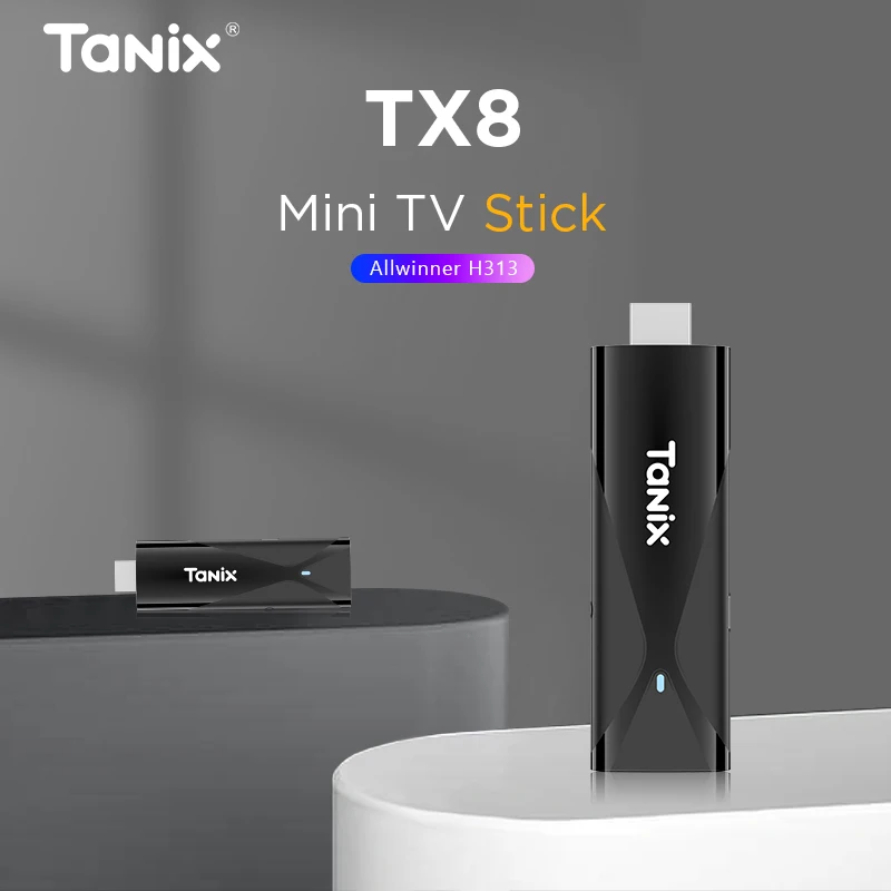Tanix Mini TX8 TV Stick Android10 Allwinner H313 2GB RAM 16GB ROM BT AVI 2,4G/5G Wifi Dual 4K 1080P HD reproductor multimedia TV Dongle - imagen 2