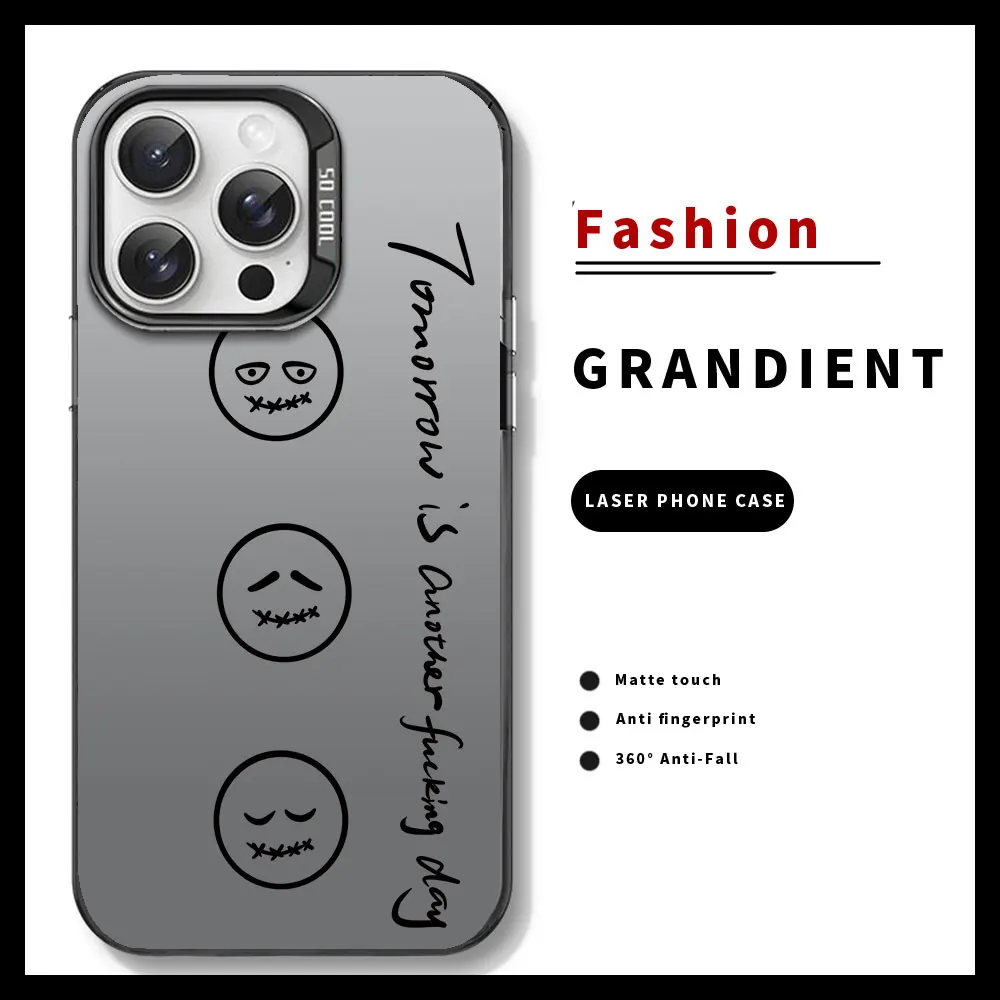 Funda de teléfono a prueba de golpes, cubierta de plata IMD para iPhone 15, 14, 13, 12, 11, 16 Pro Max, 16, 15, 14, 7, 8 Plus, SE 2020, 2022, 2023, XR, XS Max - imagen 3