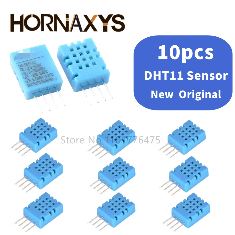 10 uds/3pin KY-015 DHT-11 DHT11 Módulo Sensor Digital de temperatura y humedad relativa + PCB para Arduino DIY Starter Kit - imagen 2