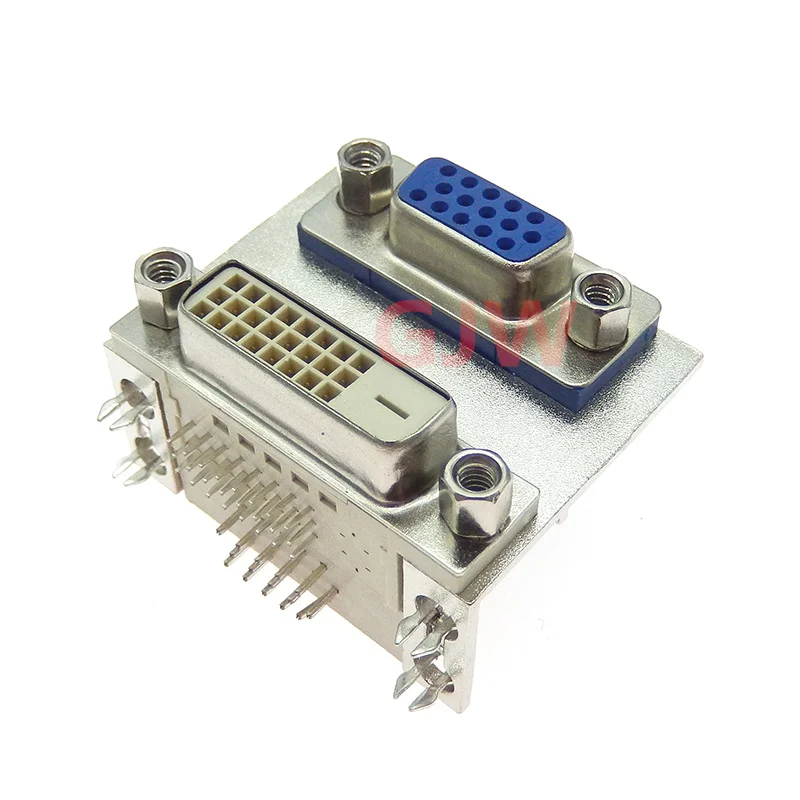 1 Uds DB15 par DVI twin tres filas HDR15 par hembra DVI24 + 1 hembra DVI24 + 1 hembra a hembra