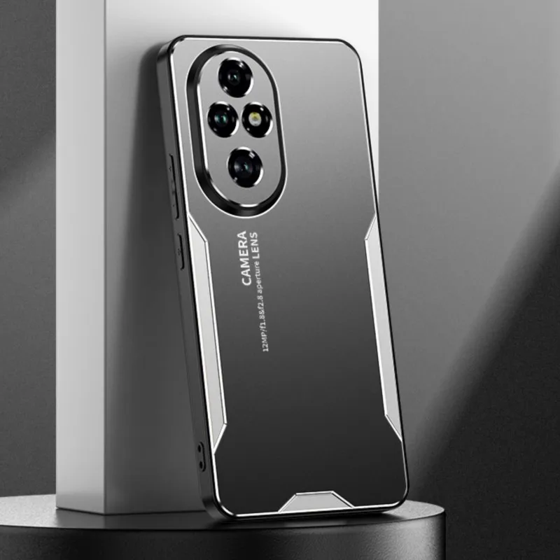 Para Honor 200 Pro funda Metal aluminio lente protectora escarcha prevenir huellas dactilares Metal + cubierta de TPU para Honor 200 Pro - imagen 5