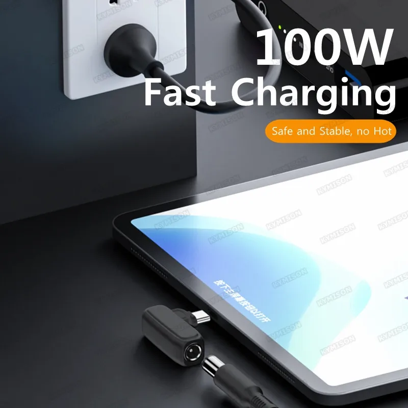 Cargador Universal para ordenador portátil de 65W y 100W CC a USB C tipo C PD, adaptador de corriente, convertidor de conector para MacBook, Xiaomi y Samsung - imagen 2