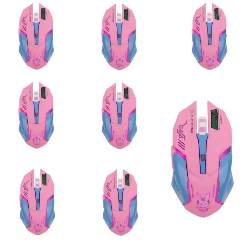 Ratones mecánicos silenciosos con cable para juegos, 6 botones, diseño moderno, elementos de juego Overwatch de DPI ajustables, ratón para jugadores con luz ﻿