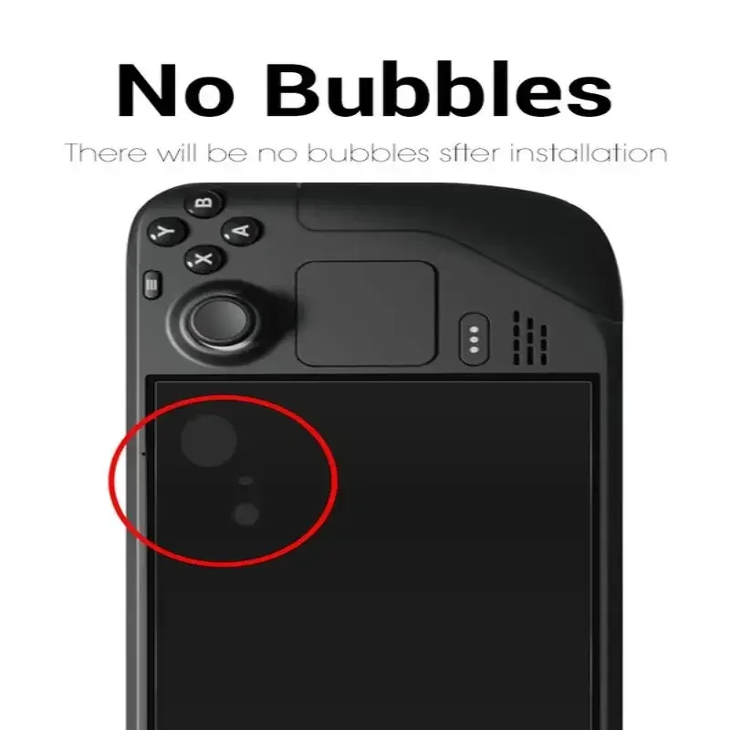 Protector de pantalla de vidrio templado DATA FROG para consola de juegos Steam Deck, accesorios de película de cobertura completa antiluz azul - imagen 3