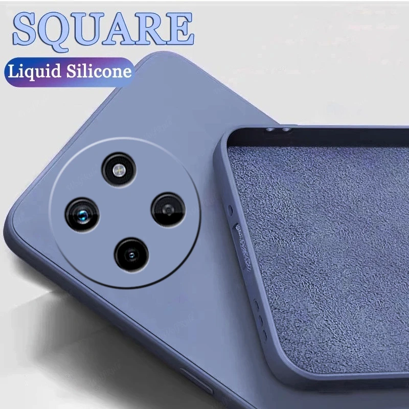 Funda de silicona líquida a prueba de golpes para teléfono móvil, carcasa suave de TPU, Realme, 4G, para Realme 11, OPPO Realme - imagen 3