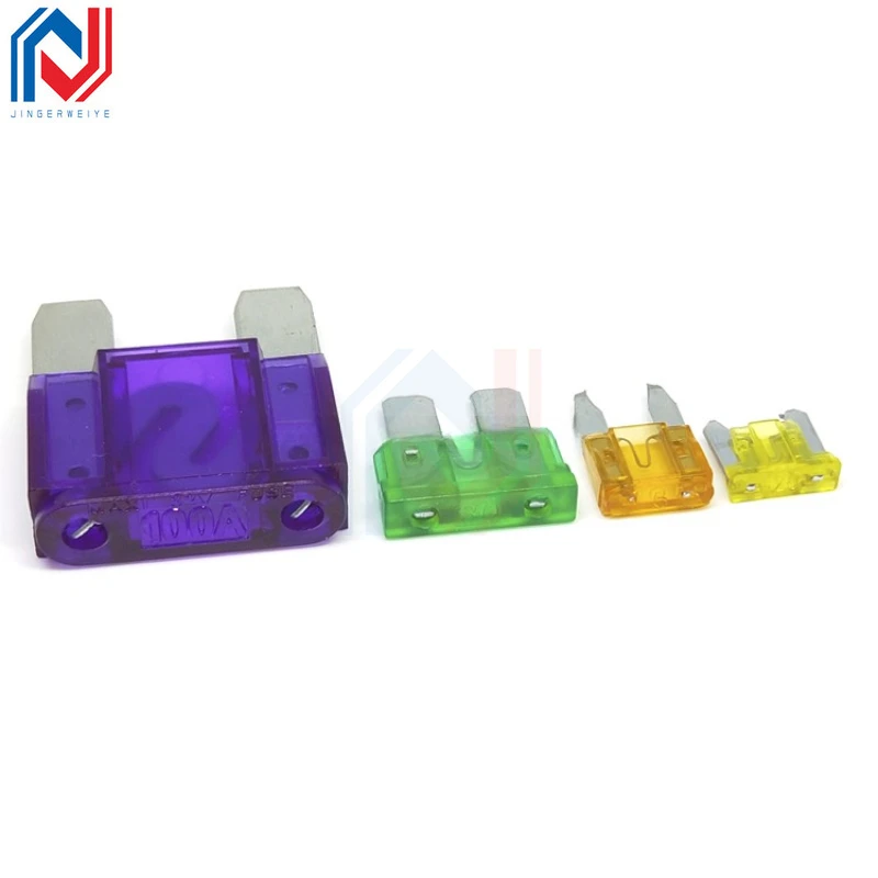 Fusible de coche Inser Auto 1A 2A 3A 5A 7.5A 10A 15A 20A 25A 30A 35A 40A pines ZINC Mini tamaño pequeño mediano grande - imagen 2