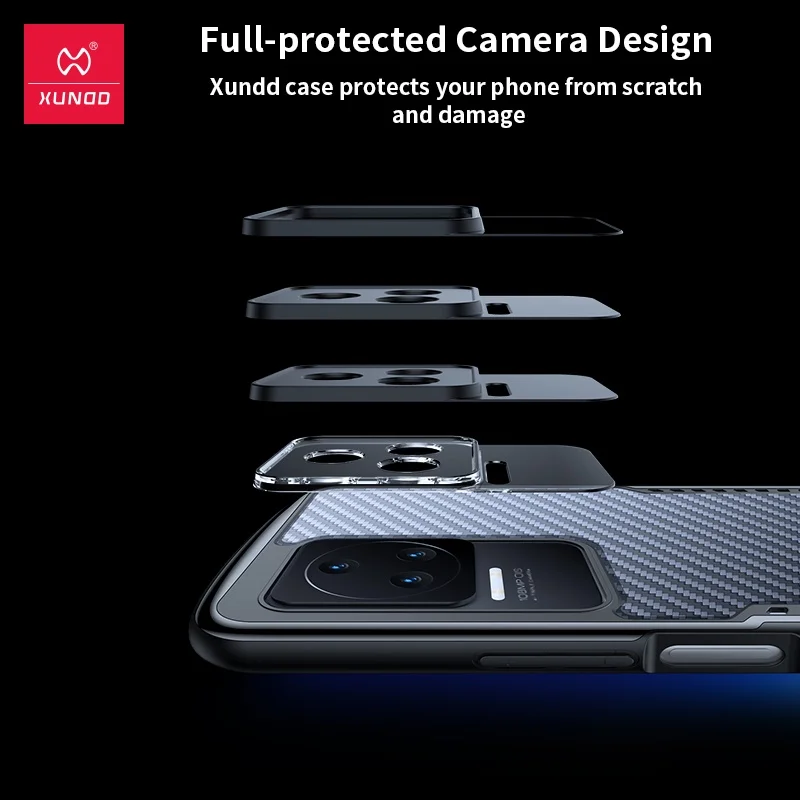 Para POCO F4 / Redmi K50 Pro / K40s funda Xundd suave TPU cubierta protectora de disipación de calor a prueba de huellas dactilares - imagen 3