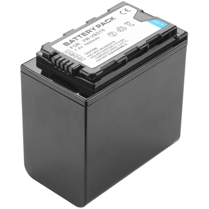 Para Panasonic VBD58 VBD29 AJ-HPX260MC HPX265MC PX270 AG-FC100 MDH2 7800mAh VW-VBD78 VBD78 batería - imagen 4