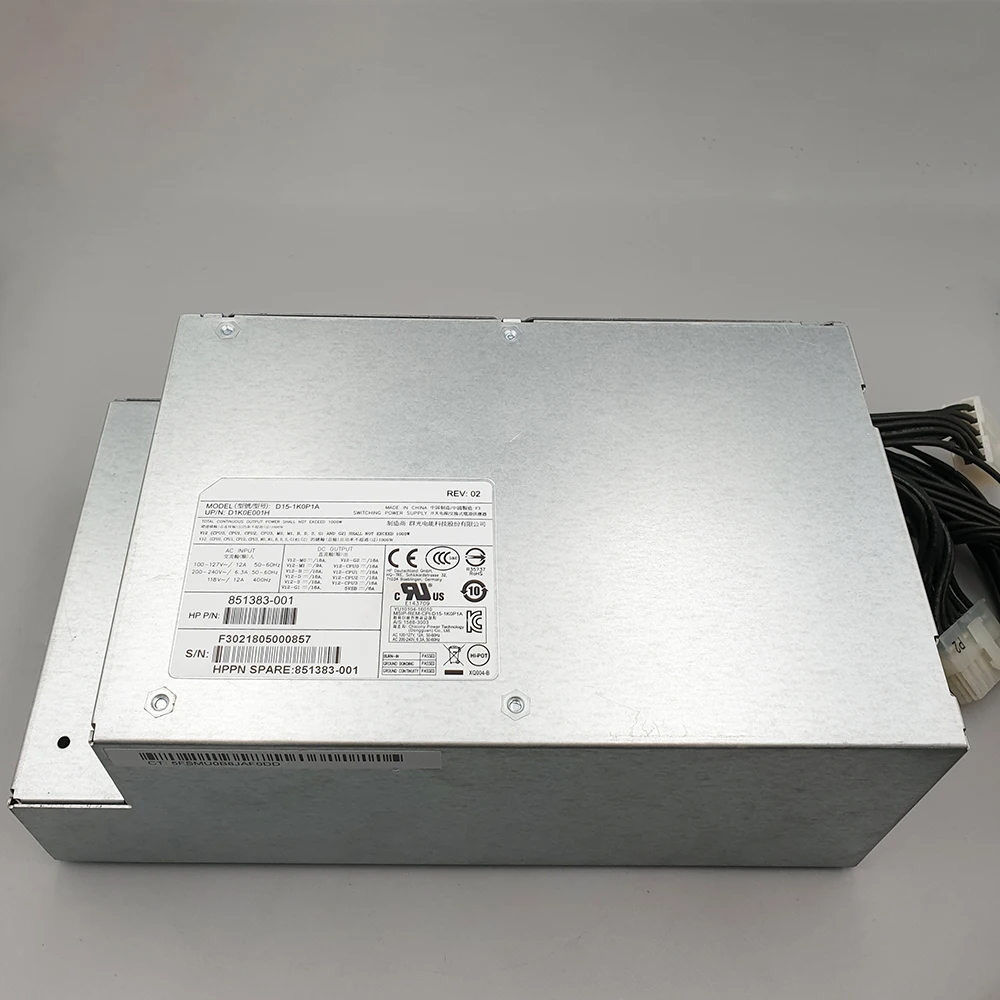 D15-1K0P1A para fuente de alimentación de estación de trabajo HP Workstation Z4 Z6 851383 -001 1000W - imagen 2