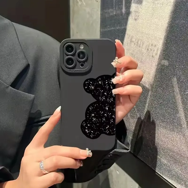 Funda de teléfono con pintura de oso Floral para Samsung Galaxy S25 S24 S24FE S23 Ultra S22 Plus S21 FE S22 S21 A15 A35 A54 A55 5GSoft - imagen 2