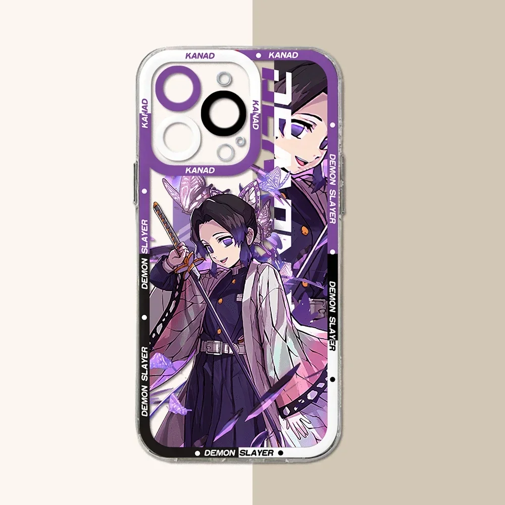 Funda de silicona de Anime Demon Slayer para Samsung Galaxy S24 S23 S22 Ultra S21 S20 FE Note 20 10 Plus A15 A25 A35 A55 cubierta transparente - imagen 3