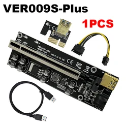 Riser 009S Plus - Extensor PCIe USB 3.0 1x a 16x para minería GPU