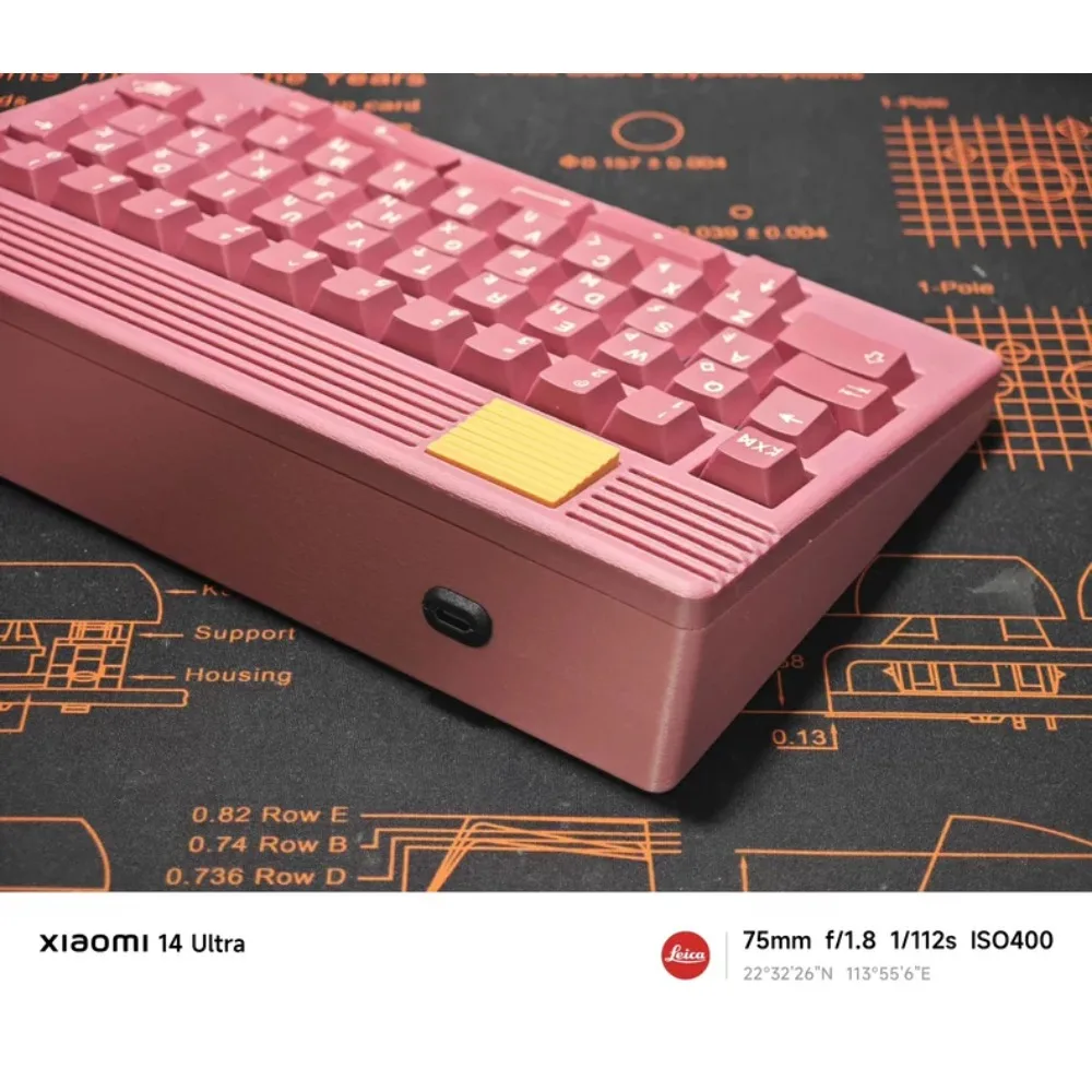 40% Mini teclado 50 teclas diseño ultra compacto caliente enchufable tipo c con cable RGB teclado personalizado estructura superior VIAL/firmware QMK - imagen 4