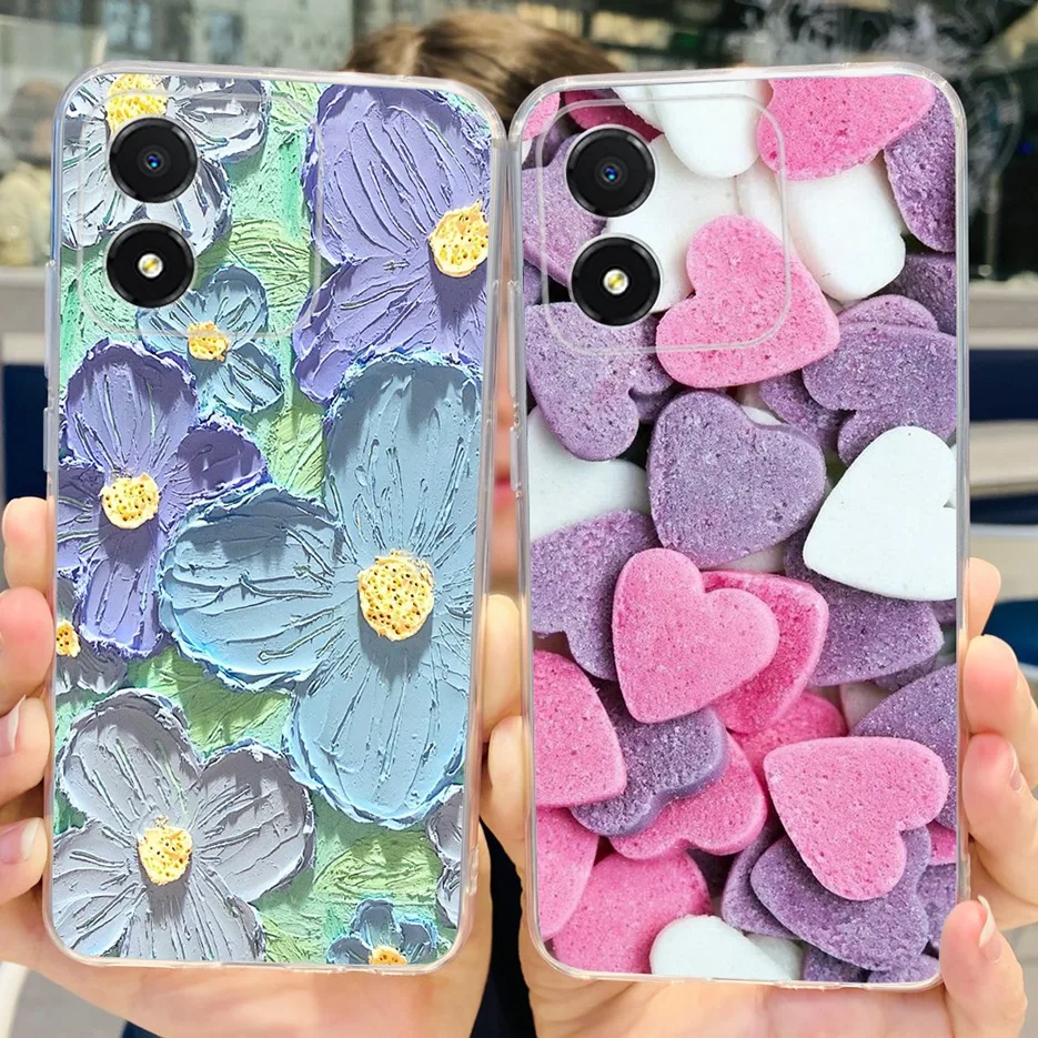 Para Honor X5 2023 funda nueva moda colorida funda pintada para HonorX5 Fundas de silicona suave funda de teléfono para Honor X5 X 5 bolsas - imagen 5