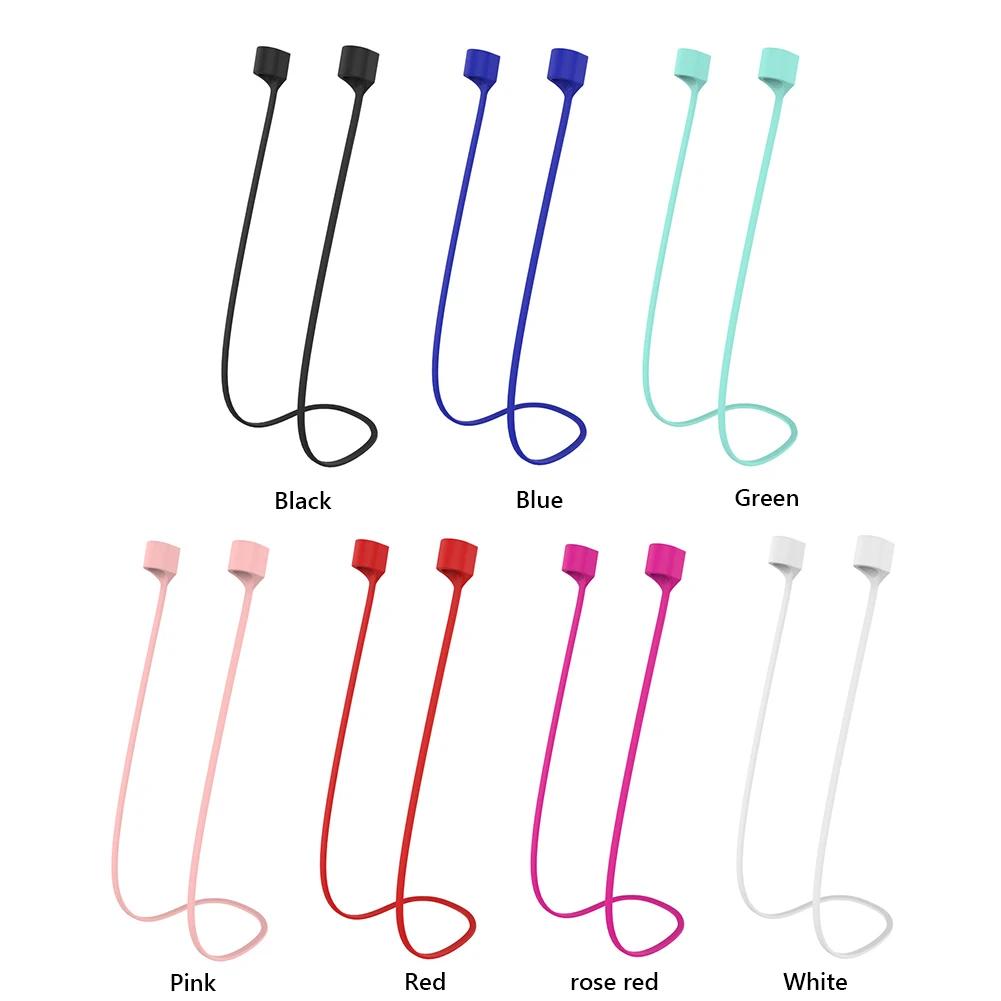 Soporte de cuerda de silicona antipérdida para auriculares, Cable de cuello para AirPods 1, 2, 3, Pro String - imagen 2