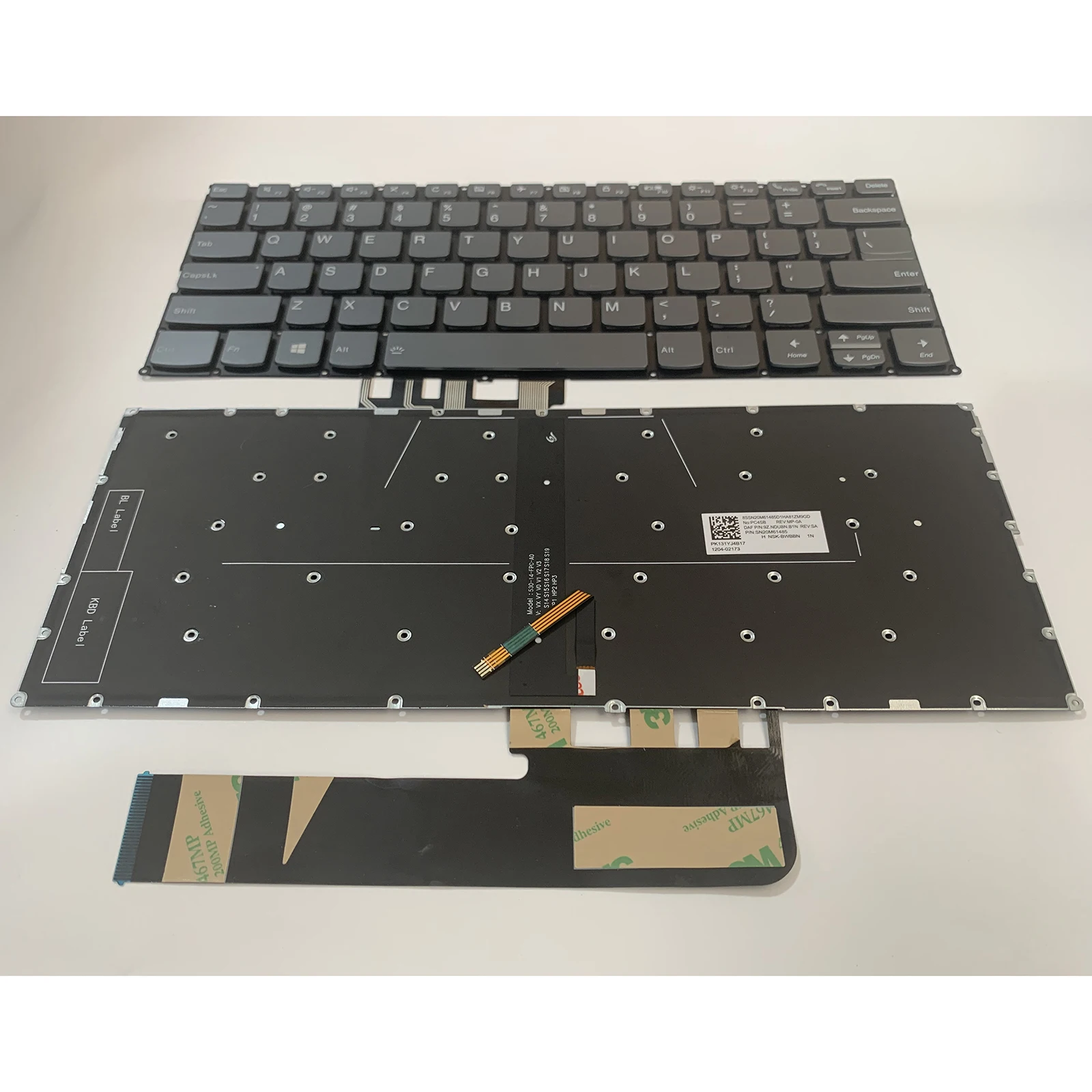 Teclado de ordenador portátil con diseño estadounidense para Lenovo Thinkbook 14IIL K4e-IML E4-IIL V340-14 6-14IIL - imagen 4