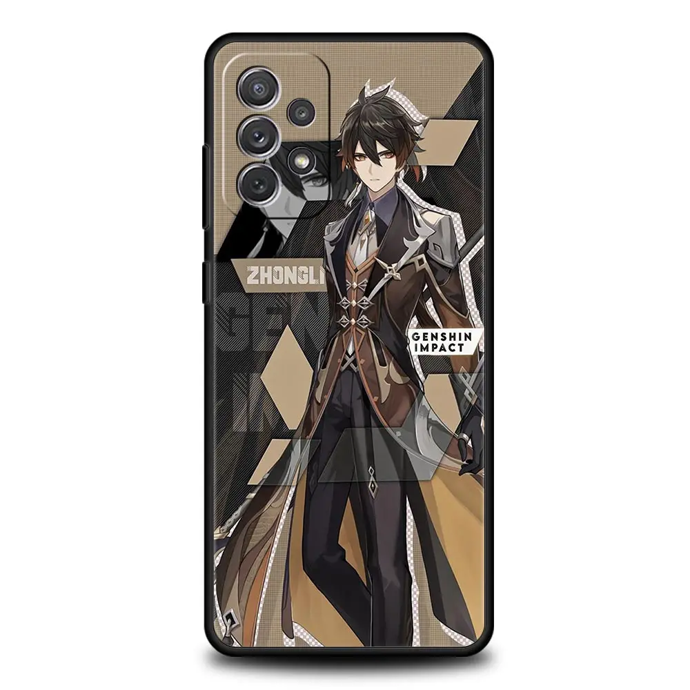 Funda de teléfono Hu Tao Genshin Impact para Samsung Galaxy A51 A71 A21S A12 A11 A31 A52 A41 A32 A01 A23 A33 A53 A73 A03S A13 5G - imagen 4