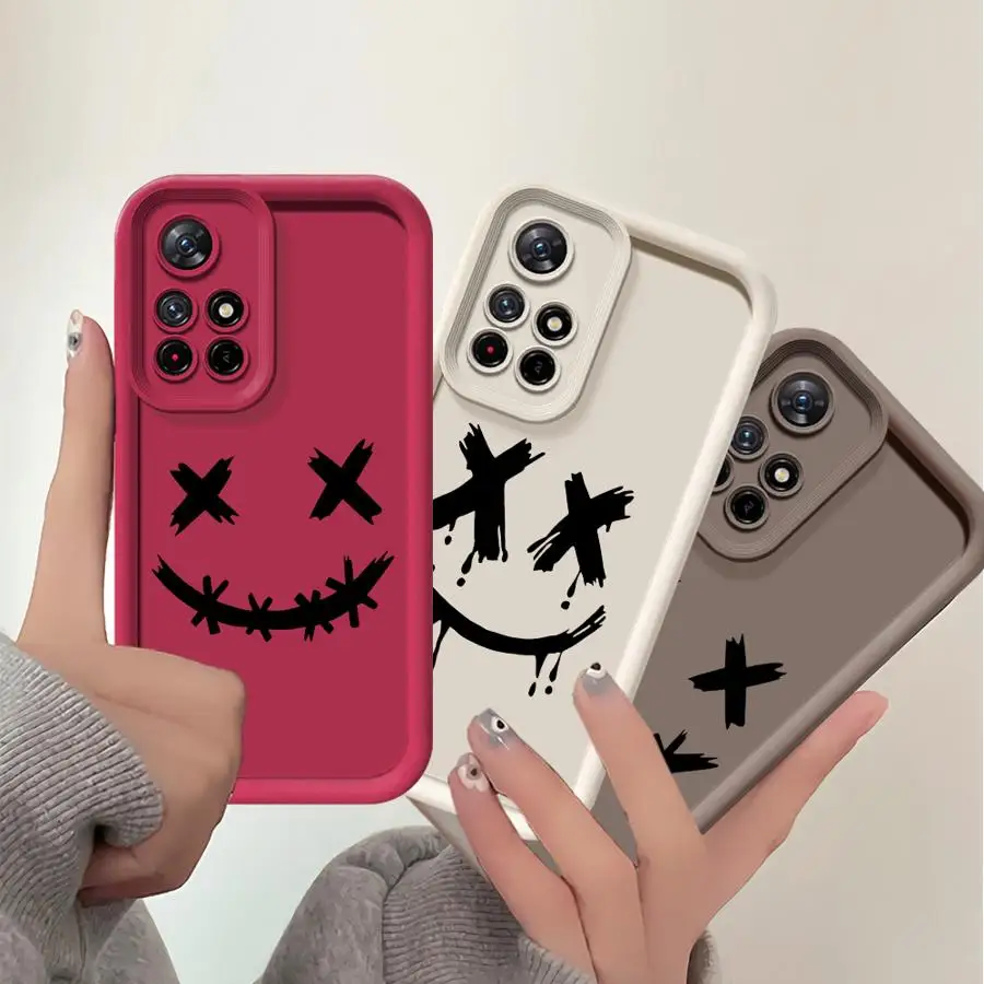 Funda de teléfono suave con diseño de diablo sonriente para Xiaomi Redmi Note 14 9 9s 13 12S 11S 11 12 13 14 Pro Plus 10 10S - imagen 5