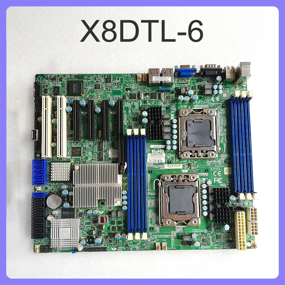 DDR3 SATA2 PCI-E 2.0 compatible con procesador Xeon serie 5600/5500 placa base de servidor X8DTL-6 - imagen 2