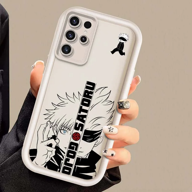 Jujutsu Kaisen Cool para Samsung Galaxy S25 S24 S23 S22 S21 S20 Ultra Plus FE 5G Eye Ladder funda de teléfono - imagen 3