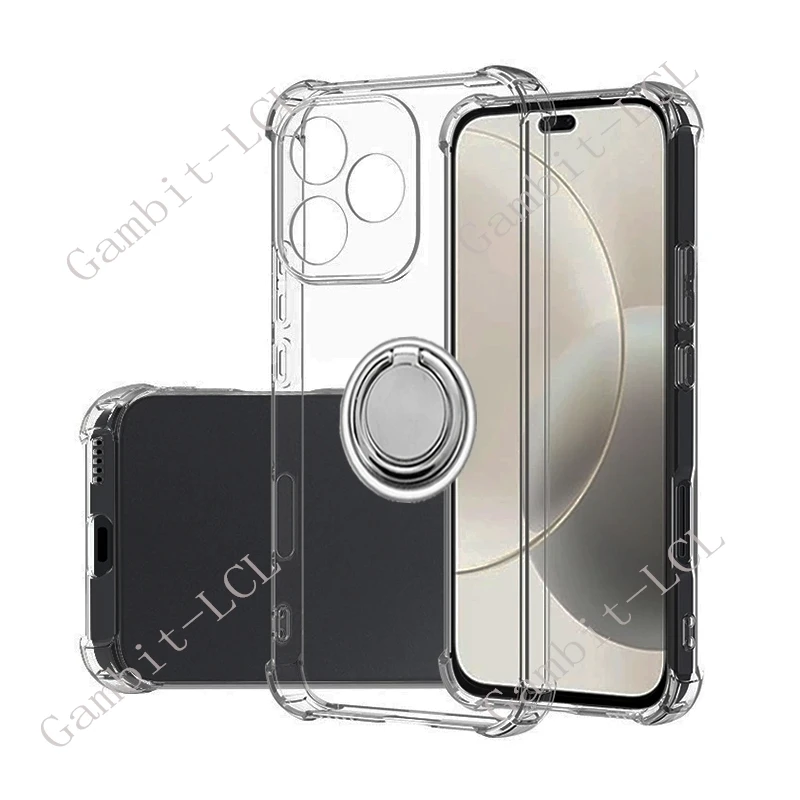 Para Honor 400 Lite 2025 6,7 "400Lite ABR-NX1 ABR-N31C1 soporte de anillo trasero funda de teléfono suave Original cubierta a prueba de golpes