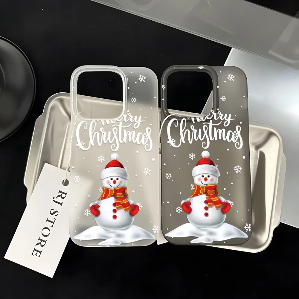 Funda de teléfono mate Feliz Navidad para iPhone 16 Pro Funda iPhone 13 15 Pro Max 14 11 12 16promax 15promax 14promax Funda de silicona - imagen 5