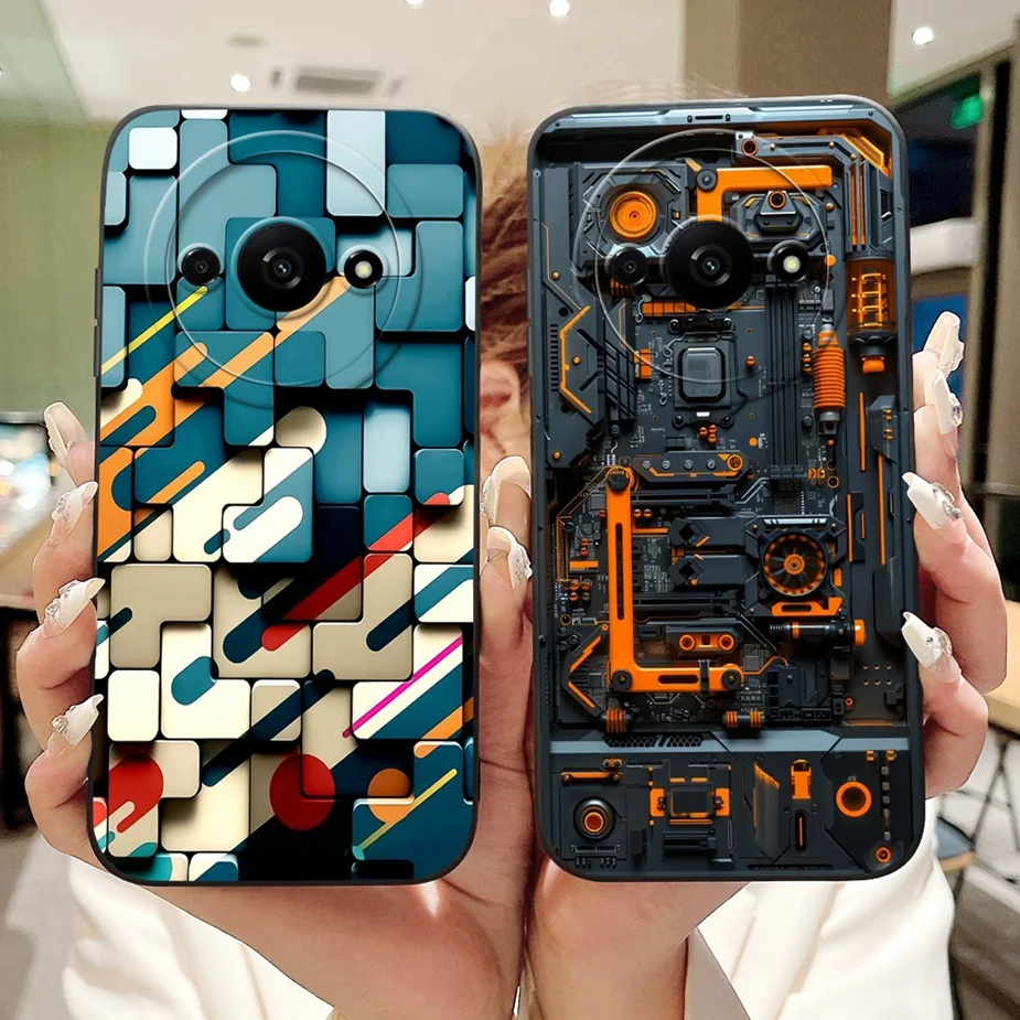 Para Xiaomi Redmi A3 funda RedmiA3 Pro nueva moda cubierta pintada de caramelo fundas de teléfono suaves de TPU para Redmi A3 Pro RedmiA3 A3x 4G Fundas - imagen 2
