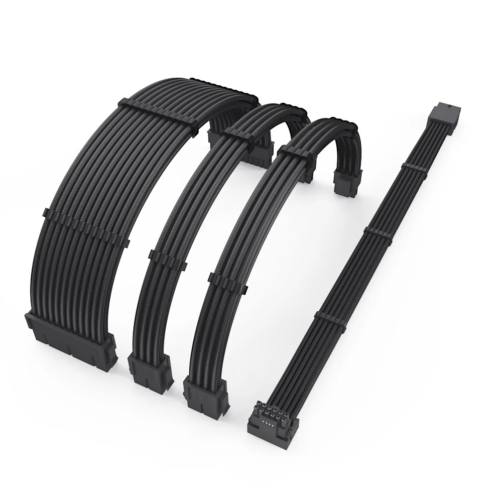 600W 12VHPWR Cable de extensión VGA para computadora Nylon trenzado 16 18AWG 5080 5090 RTX4080 4090Ti 12 + 4 pines 16 pines PCIE 5,0 Cable adaptador